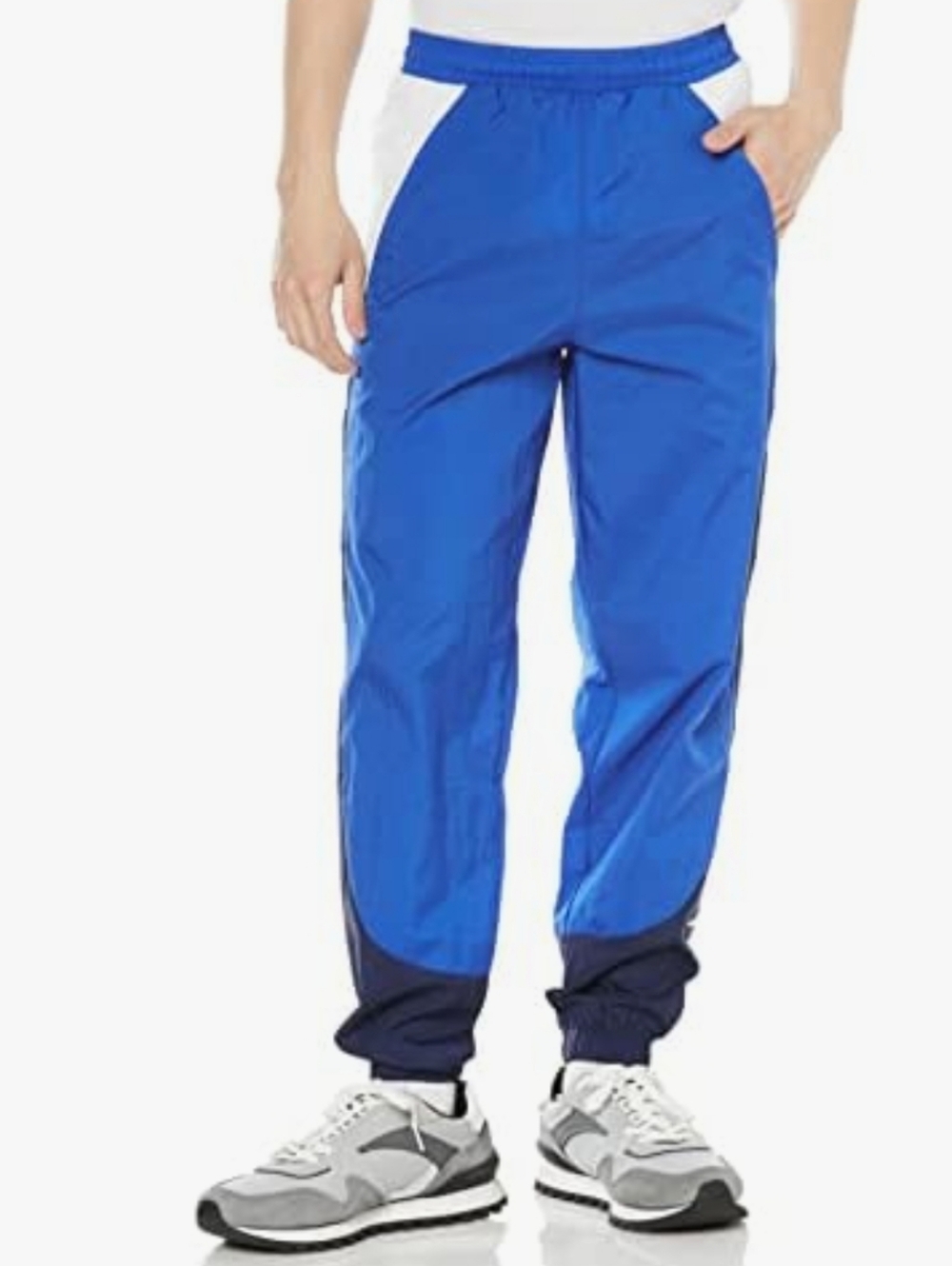 Men's Reebok Training Wovwn Pants Blue Athletic Track Pants Size Small
